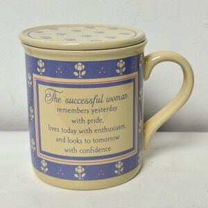 Vintage 1985 Hallmark Mug Mates coffee mug featuring the inspirational‎ quote